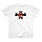 筋トレＭEMOの＜夏ver＞脚トレから逃げない筋トレMemoクマさんTシャツ Regular Fit T-Shirt