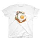 GOAT9 - ぼうし猫のイラストグッズ -のすやすや猫ちゃん スタンダードTシャツ