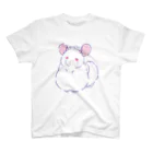 でっぱ王国のファンシーなチンチラ(ミシャちゃん柄) スタンダードTシャツ