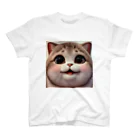 ngsonlineshopの最強可愛いデブ猫 スタンダードTシャツ