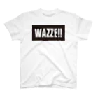 鹿児島弁Tシャツ「オモシテガ」のWAZZE 티셔츠