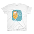 みずきとあずきのSoda Float　柴犬×クリームソーダ スタンダードTシャツ