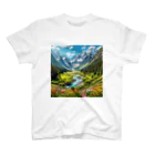 130Saitohの山間の風景 スタンダードTシャツ