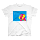 HanaTorantaのラブラドール　抽象化ピンク×ブルー Regular Fit T-Shirt