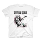 PALA's SHOP　cool、シュール、古風、和風、のGUITAR GIRLS　6 スタンダードTシャツ