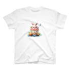 にこにこ絵本の動物×すいーつ Regular Fit T-Shirt