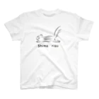 りすのしっぽのShimarisu_モノクロ スタンダードTシャツ