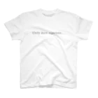 ダークエルフの森(焼け跡地)のUnityから逃げるな黒(オシャレver) スタンダードTシャツ