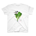 satobuncho8の小松菜と文鳥 Regular Fit T-Shirt