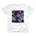 373Digital Lab shopのCyber Diva - サイバーパンクの歌姫 スタンダードTシャツ