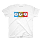 とやまソフトセンターの狂犬病予防注射済ステッカー風(三連)  Regular Fit T-Shirt