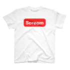 スタイリッシュ屋の【Scream】 Regular Fit T-Shirt