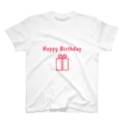 mariberu キッズ☆子供☆ママ☆パパ☆ペアのHappy Birthday  スタンダードTシャツ