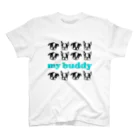 chike-stampのmy buddy blue スタンダードTシャツ