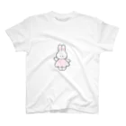 ふんわりうさちゃんのこんにちは スタンダードTシャツ