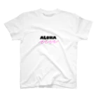 Luana＊ruu ルアーナ＊ルーのALOHAピンク波 スタンダードTシャツ