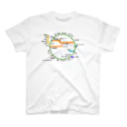 いとーTの伊豆大島道路線図 スタンダードTシャツ