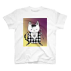 Cat 'n' Roll のまめち・ニャーキュリー【ダイヤ】 Regular Fit T-Shirt