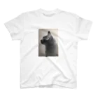 Yoshiko Chidaの黒猫の横顔 スタンダードTシャツ