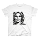jittamanの微笑む女性 Regular Fit T-Shirt