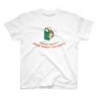 “すずめのおみせ” SUZURI店のHello! すずめだいきち Regular Fit T-Shirt