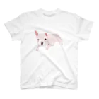 NIKORASU GOのフレンチブルデザインTシャツ「お外でやや警戒心あり」（Tシャツ・パーカー・グッズ・ETC） スタンダードTシャツ
