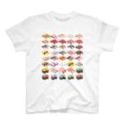 猫と釣り人のSUSHI_1B スタンダードTシャツ