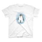 akane_art（茜音工房）のいきものイラスト（皇帝ペンギンの親子） スタンダードTシャツ