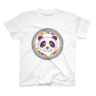 NK♥LOVEのCircle of happiness rainbow <panda> Regular Fit T-Shirt