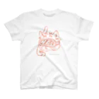 恐竜と猫の夏のおニャウさん（２） スタンダードTシャツ