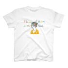 サエリの落書きのFlower blooms on the head. Regular Fit T-Shirt