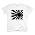 旭日ショップの【戦国時代風】旭日旗　黒 スタンダードTシャツ