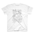 大人の塗り絵カンパニーの【大人の塗り絵】鳥と花Ver1 Regular Fit T-Shirt