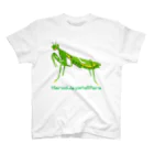 さちこの生物雑貨のハラビロカマキリ スタンダードTシャツ