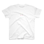 CHIMNEY雑貨店の ななしのおばけちゃんシスターズ(白フチ/pink)  スタンダードTシャツ