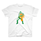 LUCHAのヘッドロックみかん搾り Regular Fit T-Shirt
