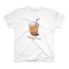 夏のどんぶり(ドンブリ)　ブラザーズ【ドンブラ】のタピオカミルクティー。 スタンダードTシャツ