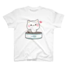 DECORの気づかいのできるネコ　さかな缶 スタンダードTシャツ