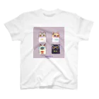 たたメーピーのたたメーピー 〈めがねcats〉 スタンダードTシャツ