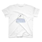 百瀬 ちむのボーダーしろくま Regular Fit T-Shirt