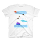 夏のどんぶり(ドンブリ)　ブラザーズ【ドンブラ】のうみのけしき Regular Fit T-Shirt