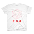 わたけみのregular icosahedron RGB red Regular Fit T-Shirt