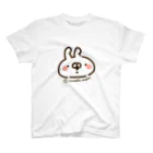 山田まぽんショップのねことうさぎ【うさぎ】 スタンダードTシャツ