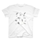 はちねも suzuri店のレオパ集合  シンプル Regular Fit T-Shirt