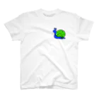 se:1007のカタツムリ 青×緑 Regular Fit T-Shirt