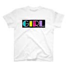 Ushi-Haruのレトロカラフル　GIRL Regular Fit T-Shirt