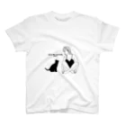 pawsの猫と女の子 Regular Fit T-Shirt