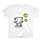 川原ナツミの子猫とちょうちょ Regular Fit T-Shirt