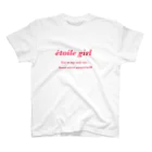 une étoile （ユヌ エトワール）のレッドロゴ スタンダードTシャツ