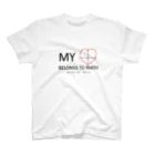 Silvervine PsychedeliqueのMy Heart Belongs to Math Regular Fit T-Shirt